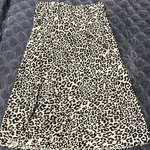 NWT Leopard Print LOFT skirt